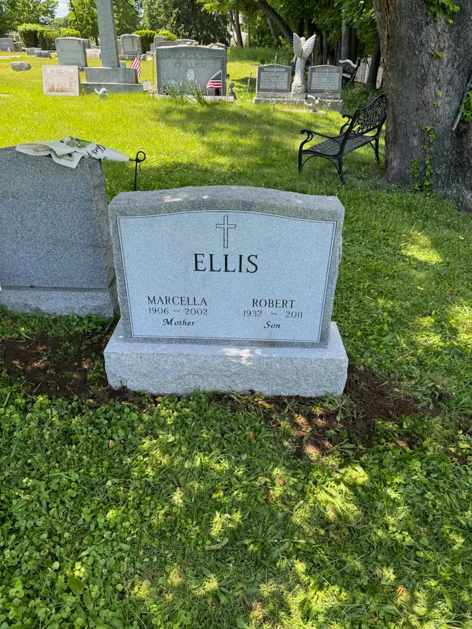 Granite Memorial Bench hand-carved by Cemetery Bench Shop in NJ — image 5